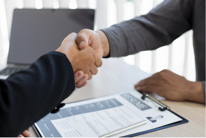 Successful placement handshake
